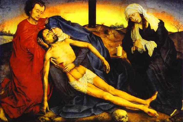Rogier van der Weyden Lamentation of Christ e France oil painting art